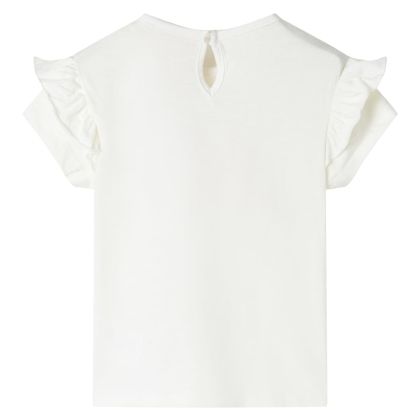 Детска тениска, екрю, 116