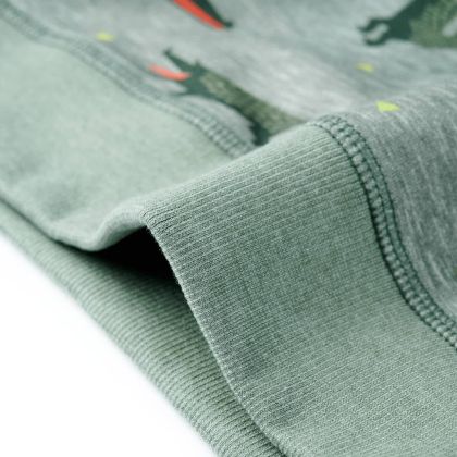 Детски суитшърт, светло каки меланж, 92