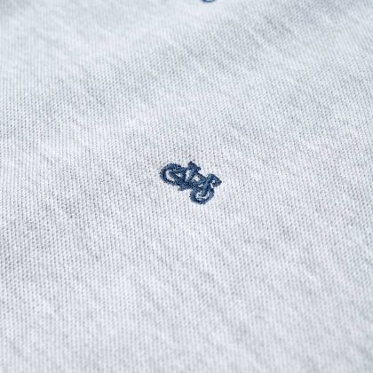 Детска поло тениска, сив меланж, 116