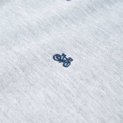 Детска поло тениска, сив меланж, 128