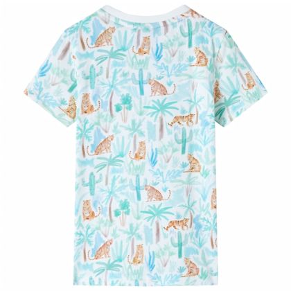 Детска тениска, екрю, 104