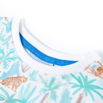 Детска тениска, екрю, 140