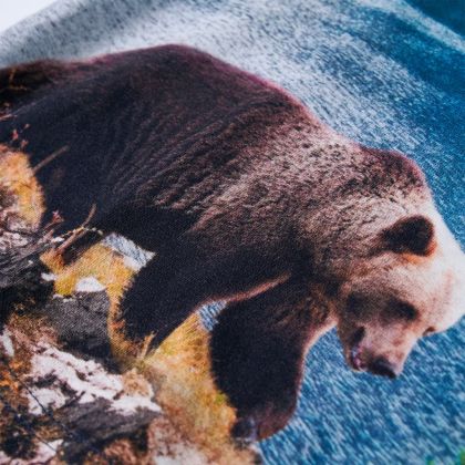 Детска тениска с дълъг ръкав, нейви, 116