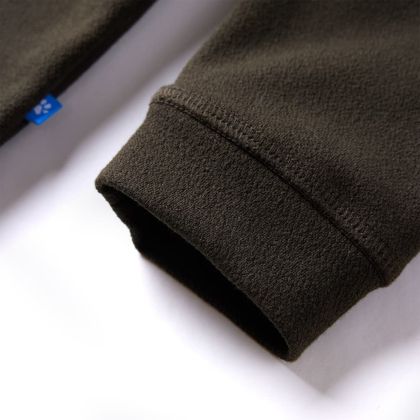 Детски суитшърт, тъмно каки и камел, 92