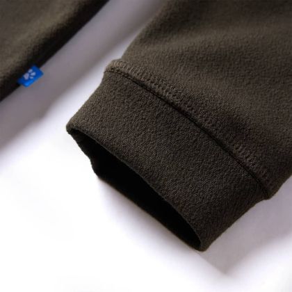 Детски суитшърт, тъмно каки и камел, 140