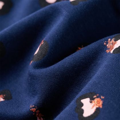 Детски суитшърт с качулка, нейви син, 104