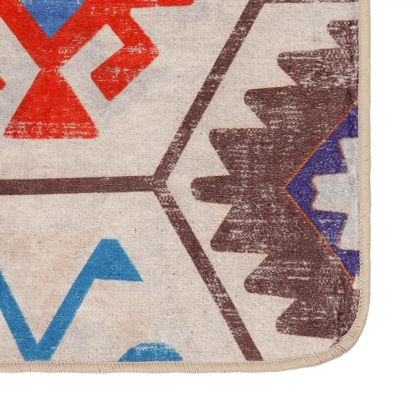 Перящ се килим многоцветен 160x230 см противоплъзгащ