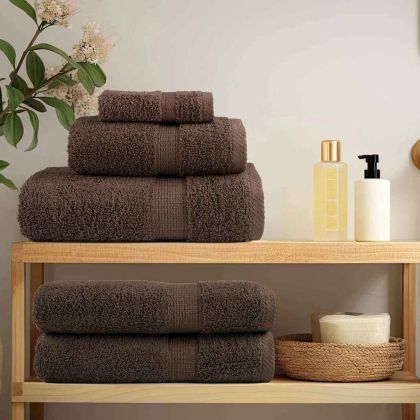 Кърпи за лице SOLUND Кафяво Памук