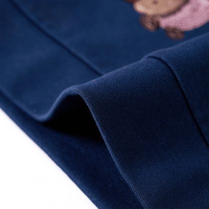 Детски суитшърт, тъмносин, 92