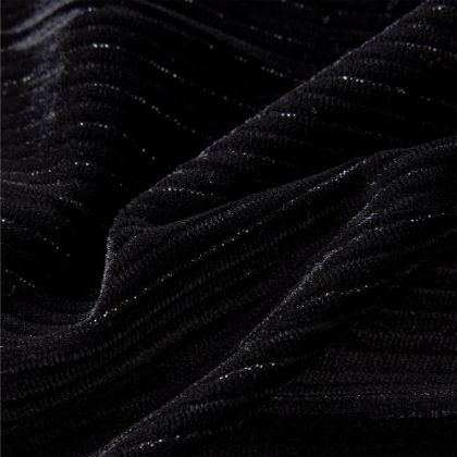 Детска пола с леопардова лента, черна, 116