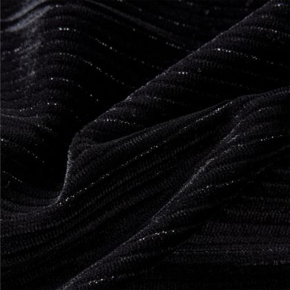 Детска пола с леопардова лента, черна, 128