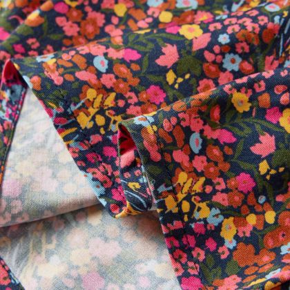 Детска рокля с дълъг ръкав, многоцветна, 140