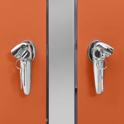 Четворен навес за кофа за смет 276,5x77,5x112,5 см инокс