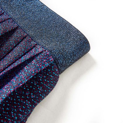 Детска пола с блясък, тъмносиня, 92