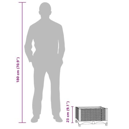 Повдигнато легло 40x40x23 см полипропилен