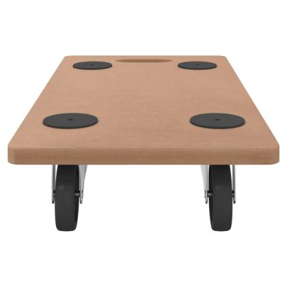 Транспортни колички, 6 бр, правоъгълни, инженерно дърво