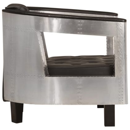 Фотьойл Aviator, черен, естествена кожа