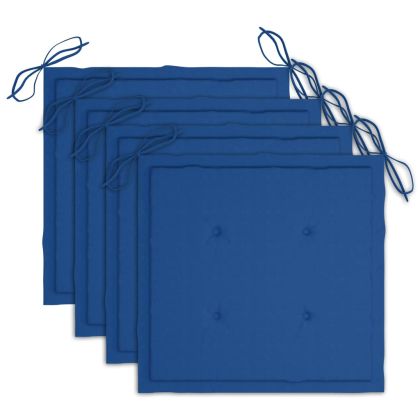 Градински трапезни столове, 3 бр, с възглавници, акация масив