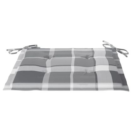 Сгъваеми градински столове, 8 бр, с възглавници, акация масив