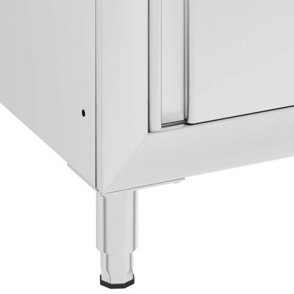 Търговски кухненски шкафове, 2 бр, неръждаема стомана