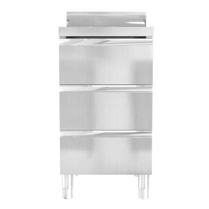 Кухненски шкафове за търговци, 3 бр., неръждаема стомана