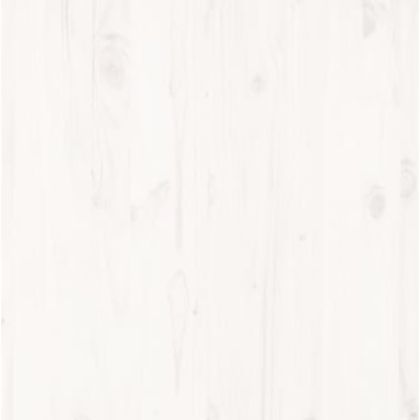 Рамка за легло, бяла, дърво масив, 120x190 см, Small Double