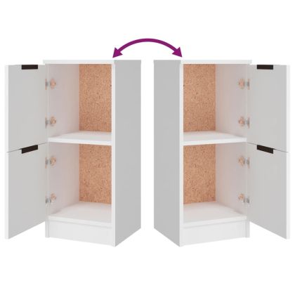 Сайдборди, 3 бр, бели, инженерно дърво