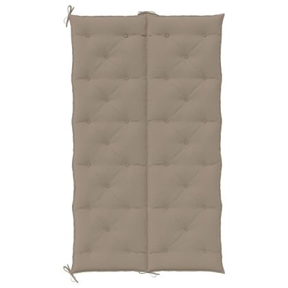 Възглавница за градинска пейка таупе 180x(50+50)x7 см оксфорд