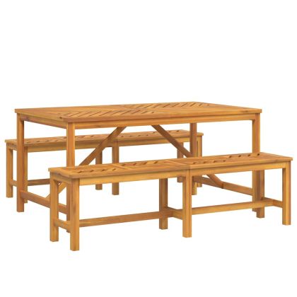 Комплект за хранене в градината 3 pcs Кафяво