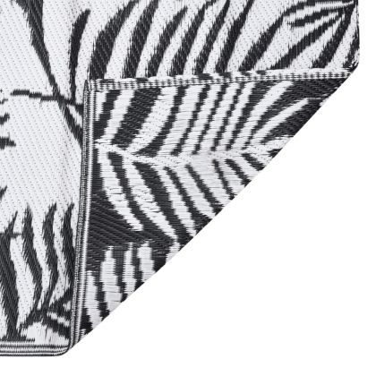 Килим за открито, ARAKIL черен, 80x250 см, PP