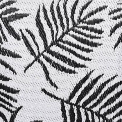 Килим за открито, ARAKIL черен, 80x250 см, PP