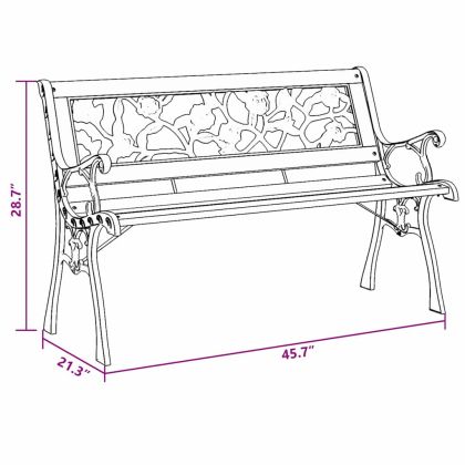 Пейка Кафяво 116 x 54 x 73см Дърво