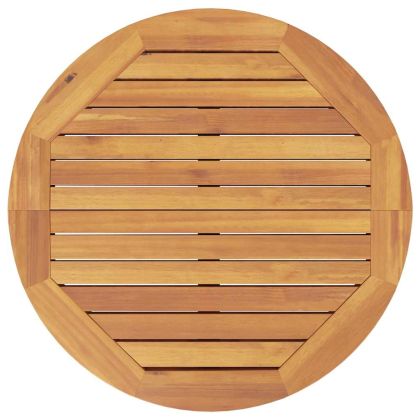 Градинска бар маса Ø60x105 см масивна акация