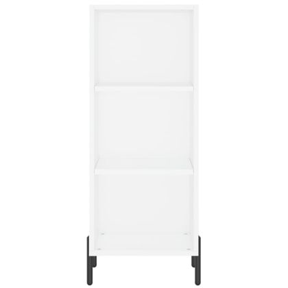 Висок шкаф, бял, 34,5x34x180 см, инженерно дърво