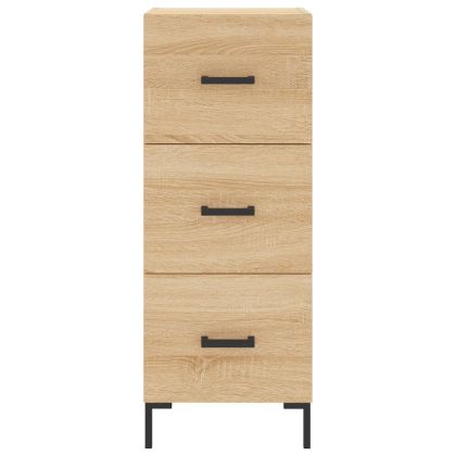 Висок шкаф, сонома дъб, 34,5x34x180 см, инженерно дърво