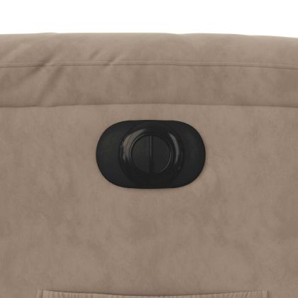 Електрически изправящ реклайнер, таупе, микрофибърен текстил