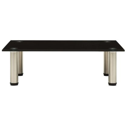 ТВ поставка, черна, 60x35x17 см, закалено стъкло