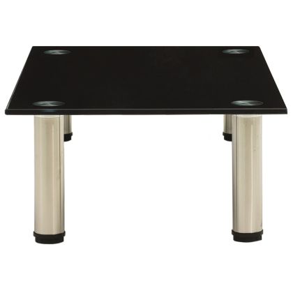 ТВ поставка, черна, 60x35x17 см, закалено стъкло