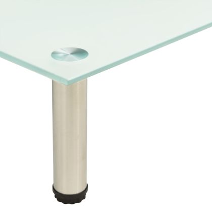 ТВ поставка, прозрачна, 80x35x17 см, закалено стъкло