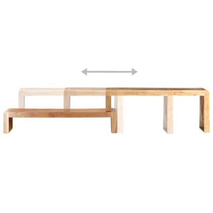 ТВ шкафове, 2 бр, акациево дърво масив