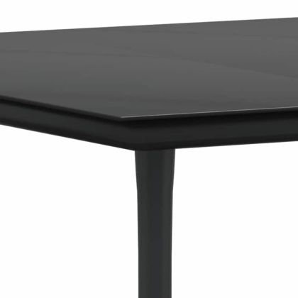 Комплект за хранене в градината 9 pcs Черно полиратан