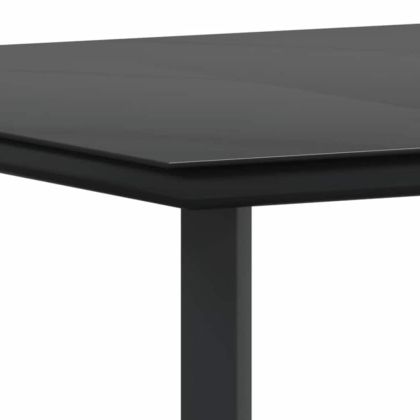 Комплект за хранене в градината 9 pcs Сив полиратан