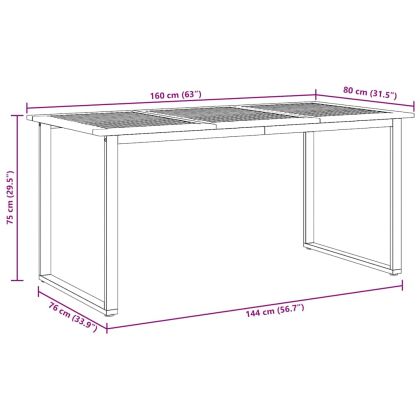 Комплект за хранене в градината 7 pcs сиво и кафяво
