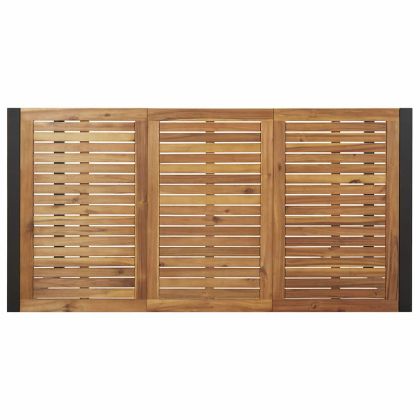 Комплект за хранене в градината 7 pcs Черно и кафяво