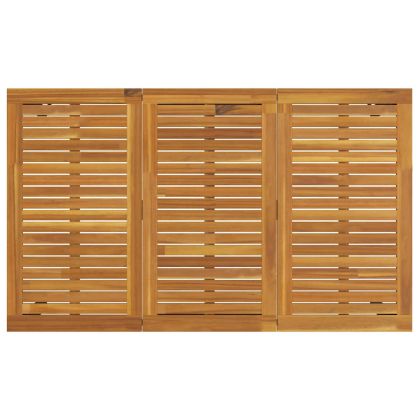 Комплект за хранене в градината 7 pcs сиво и кафяво