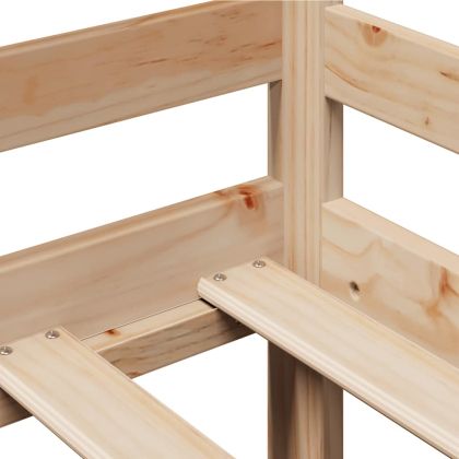 Легло с чекмеджета, без матрак, 80x200 см, масивно дърво