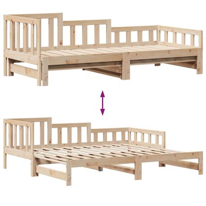 Дневно легло с уширение и чекмеджета без матрак 90x200 см