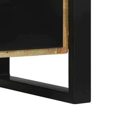 Комплект мебели за баня 2 pcs Кафяво Солидно мангово дърво