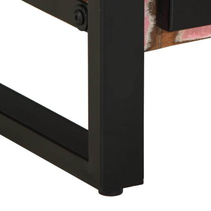 Комплект мебели за баня 3 pcs Кафяво Солидно възстановено дърво