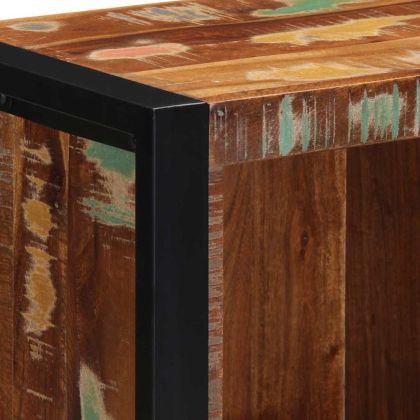 Комплект мебели за баня 4 pcs Кафяво Солидно мангово дърво